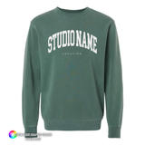 Custom Unisex Midweight Pigment-Dyed Crewneck Sweatshirt