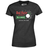 Del Fair Lanes v2 - Cincinnati, OH - Vintage Bowling Alley - Women's T-Shirt