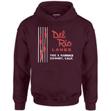 Del Rio Lanes - Downey, CA - Vintage Bowling Alley - Unisex Hoodie