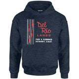 Del Rio Lanes - Downey, CA - Vintage Bowling Alley - Unisex Hoodie