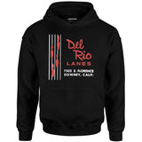 Del Rio Lanes - Downey, CA - Vintage Bowling Alley - Unisex Hoodie