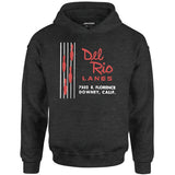 Del Rio Lanes - Downey, CA - Vintage Bowling Alley - Unisex Hoodie