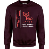 Del Rio Lanes - Downey, CA - Vintage Bowling Alley - Unisex Sweatshirt