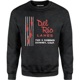 Del Rio Lanes - Downey, CA - Vintage Bowling Alley - Unisex Sweatshirt