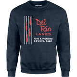 Del Rio Lanes - Downey, CA - Vintage Bowling Alley - Unisex Sweatshirt