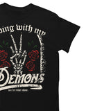 Vibing With My Demons Gothico Cotton Tee