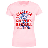 Denver Grizzlies - Colorado - Vintage Defunct Baseball Teams - Women's T-Shirt