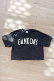 Game Day Cropped Mineral Graphic Top