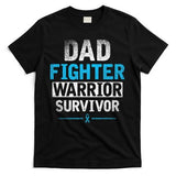 Dad Fighter Warrior Survivor Prostate Cancer Awareness T-Shirt