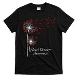 Dandelion Go Red Ribbon Heart Disease Awareness Month T-Shirt