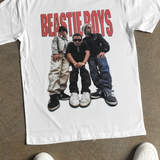 BEASTIE BOYS 'STAND OVER' HEAVY FADED WHITE TEE