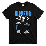 Diabetic Life Diabetes Warrior Diabetes Awareness T-Shirt