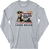Don May's Leilani Hut - Belmont Shore, CA - Vintage Tiki Bar - Long Sleeve T-Shirt