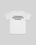 Don't Skip White Tee