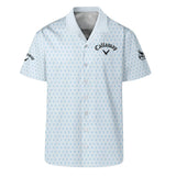 2024 PGA Championship Callaway Golf Hawaiian Shirt Light Blue Pastel Golf Cup Pattern All Over Print