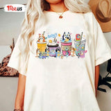 Bluey Mom T-Shirt Bluey Coffee Bluey And Bingo Bluey Mom