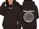 Blonde Hoodie, Streetwear Hoodie, Blonded Hoodie, Y2K Hoodie, Aesthetic Sweatshirt, Words on back Hoodie, Music Hoodie, gifts for friends