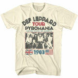 Def Leppard Pyromania Usa Tour 1983 Unisex T-shirt Rock Band Concert Top Cotton Fabric