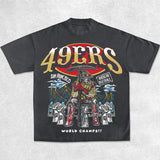 49ers Shirt, Vintage 90s Unisex Football Tees, Football T-Shirts, Sports Shirt, Game Day Tee, Football Fan Gifts
