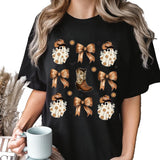 Coquette Halloween Shirt, Western Halloween Cowboy Ghost Shirt, Spooky Season T-Shirt Unisex Classic Cotton