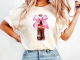 Classic Coke Pink Bow Sweatshirt Tshirt Hoodie, Regular Coca Cola Crewneck, Cola Lover, I Need A Coke Funny Shirt, Coke Lover Sweater,Coke Long Sleeve