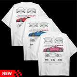 Drive in Style Car-Themed T-Shirts, 488 Pista T-Shirt, 488 Pista Technical Specs T-Shirt, Racing Shirt, Sport Car Shirt Top Menswear Streetwear