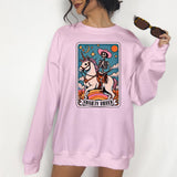 Anxiety Ridden - Unisex Crewneck Sweatshirt - Print is Sublimation, Funny Tee, Funny Apparel, Gift Idea, Relaxed Fit, Casual Apparel