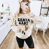 Christmas Pregnancy Announcement Sweatshirt, Santa Baby Shirt,Pregnant Tee,Baby Announcement,Christmas Maternity,New Mom,Pregnant Santa Baby