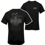 Busch Light -Beer- Busch Light Duck Neon 2 Sided Tshirt, Casual Graphic Round Neck T-shirt for Summer, Fashion Top for Daily Wear, T shirt For Men And
