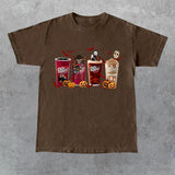 Dr Pepper Horror Shirt, Horror Movie Characters Shirt, Halloween Crewneck, Spooky Season, Halloween 2024 T-shirt