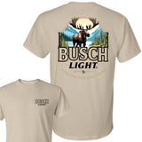 Busch Light Moose Head for the Mountains T-Shirt, Hunting T-Shirt, Full Color T-Shirt, For Men, For Women Style001