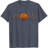 Basketball Basketball for men bball for boys T-Shirt Made in USA