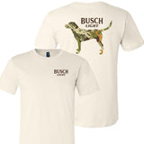 Camo Dog 2-sided T-shirt, Casual Graphic Round Neck T-shirt for Summer, Beer Party Summer Shirt, Fashion Top for Daily Wear, T shirt For Men And Women