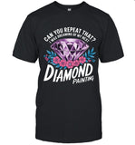 Diamond Painting Art Painting Diamonds Long Sleeve T-Shirt_1