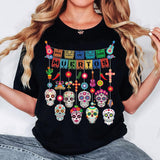 Dia De Los Muertos Funny Day of the dead Hanging skulls T-Shirt Style001