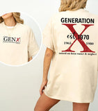 Customize Proud Gen X 2 Side Shirt Raised On Hose Water And Neglect T-Shirt, Vintage Inspired Shirt, Funny Saying Shirt, Sarcasm Quotes Shirt, Humorou