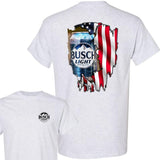 BUSCH LIGHT, BEER, Busch Light Logo Flag 2-sided Tshirt, Busch Light Tshirt Full Color For Men And Women Tshirt, Busch Light Beer Tshirt, Casual Graph