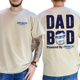 Busch Lite Dad Bod Powered By Busch Light Tshirt 2-Sided for Men, Beer Drink Shirt for Daddy, Funny Drinking Tee, Casual Cotton Top, Classic Menswear Style001