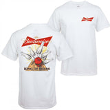 Budweiser Bowling Ghost Strike Beer Unisex T-shirt For Men - For Women, Budweiser Beer Shirt, Halloween Cute Ghost, Beer LoverClassic Cotton Shirt Style001