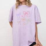 Coquette Bows Shirt for Her, Coquette Aesthetic, Bow Collage Tshirt, Ribbon Shirt for Girl, Comfort Tee Bows Coquette, Ribbon Graphic Tee Oversized, Coquette Gift for Her, Wife Bow Birthday Gift, Coquette Aesthetic, Oversized Graphic Tee, Women Top