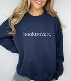 Booktrovert Sweatshirt, Book Lover Crewneck, Cute Book Lover