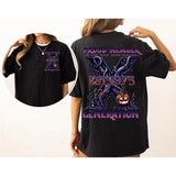 Custom Year Est.1975 Halloween GenerationX 2 Side Shirt, Halloween Pumpkin Proud Member GenX T-shirt, Generation X T-shirt Style001
