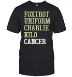 Dave Mustaine T-Shirt Foxtrot Uniform Charlie Kilo Cancer 2023
