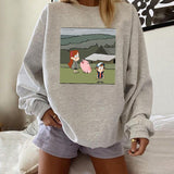 Cute dog pig funny vintage Tshirt Sweatshirt Hoodie Womenswear