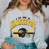 20. University of Iowa Vintage Football Sweatshirt, Hawkeyes Fan Gear, NCAA Game Day Apparel for Sports Enthusiasts
