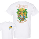 Corona Extra Beer, Corona Extra Bottle 2 sides T-Shirt, For Men, For Women,  Casual Graphic Round Neck T-shirt for Summer, Fashion Men's Top for Daily