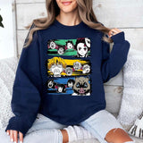 Demon Slayer team Shirt, Tanjiro Zenitsu Inosuke Shirt,Demon Slayer t-shirt, Kimetsu no Yaiba Shirt, Anime sweatshirt hoodie, Anime lover t-shirt Mens