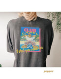 1991 Club Camel Unisex Garment-Dyed T-shirt  Vintage Inspired Joe Camel for Club Med Parody  T-shirt, sweater and Hoodie 2 sides