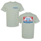 Budweiser beer retro logo and design t-shirt, high-quality material, fashion forward Style001