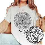 Curse Word Mandala T-Shirt Unisex Classic Cotton